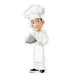 Cardboard People Cartoon Chef Life Size Cardboard Cutout Standup