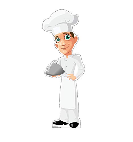 Cardboard People Cartoon Chef Life Size Cardboard Cutout Standup