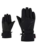 Ziener Mädchen LAMONIA-Z Ski-Handschuhe/Wintersport | Primaloft, wasserabweisend, PFC frei, Black, 5,5