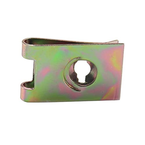 Iqihui 110 Pieces 4 Sizes U Nut Clips, U Clips, Auto Car Metal Clip Nuts For Motorcycle Automotive Repair Replacement #TOP3