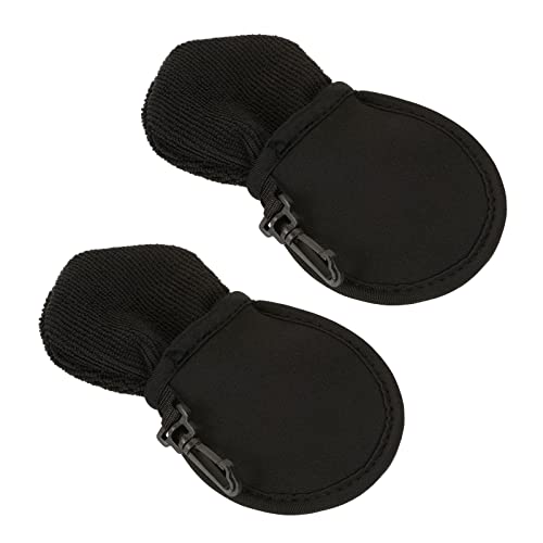 Bolsa de limpieza portátil de golf M METERXITY, paquete de 2 arandelas de bolas doradas en negro