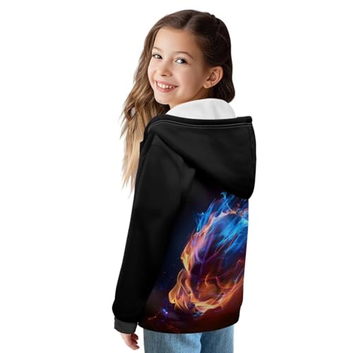 Kids Cardigan Zip-Up Hoodie, Soft Athletic Sweatshirt Cozy Athletic Boys Long Sleeve Top Kids Casual Winter Tops2