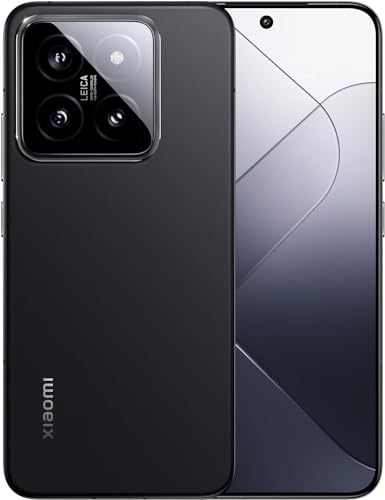 Xiaomi 14 Smartphone, 12+256GB Handy ohne Vertrag, 120Hz 6.36'' AMOLED Display, Snapdragon 8 Gen3, 4610mAh, 90W HyperCharge, IP68 Staub- undwasserdicht, Leica Kamera (Schwarz)