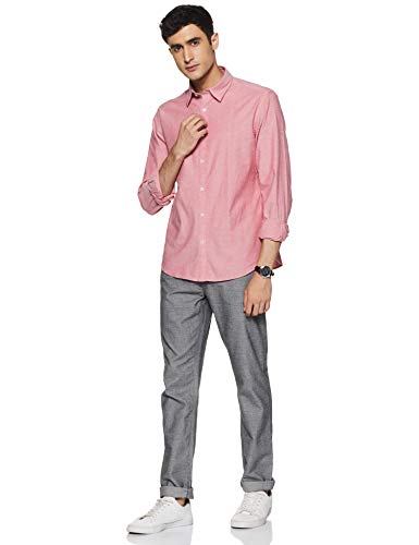 Image of Indian Terrain Mens Slub Casual Shirt
