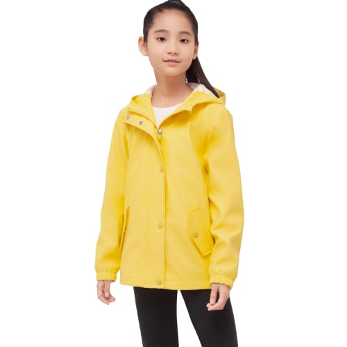 Image of Rokka&Rolla Girls' Waterproof Rubber Raincoat for Little Girls 2T-12