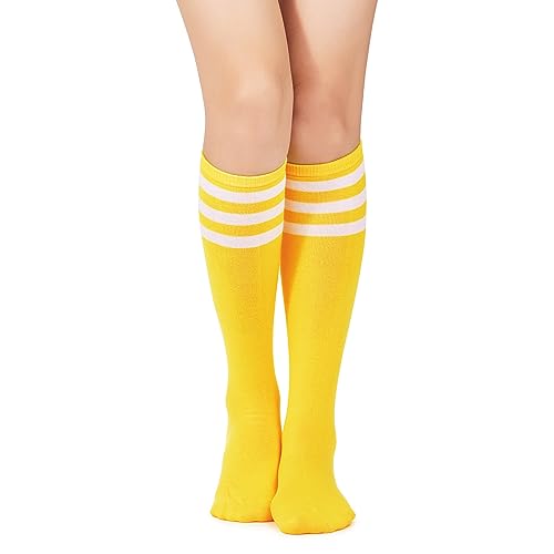 American Trends Women Softball Socks Knee High Tube Socks Long Baseball Soccer Socks for Youth Girls