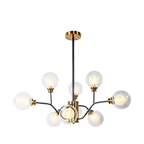 Chandelier en verre QHQQXN pour salle à manger et chambre nordique