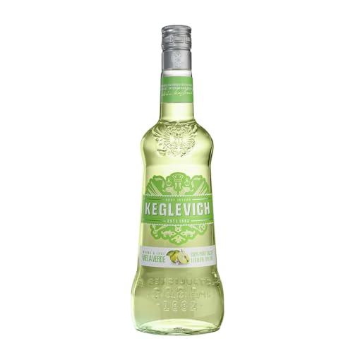 Keglevich, Vodka alla Mela Verde da frutta italiana 100%, senza coloranti e aromi artificiali - 1 bottiglia da 700ml