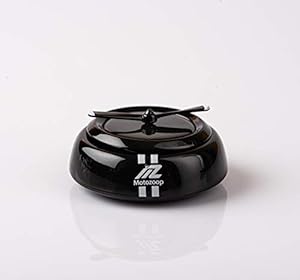 Motozoop Solar Perfume Rotating Fan air freshener and Fragrance Car Scent car Accessories Dashboard Decoration with Organic Perfume UV Coated (Black)
