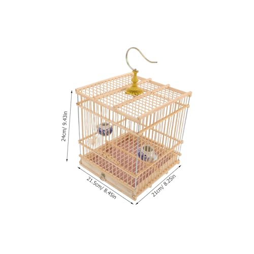 Cage à oiseaux carbonisé rectangulaire VICASKY avec plateau amovible - 3