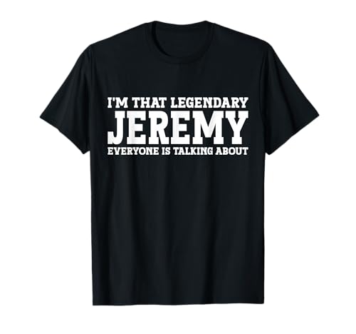Jeremy Personal Name T-Shirt