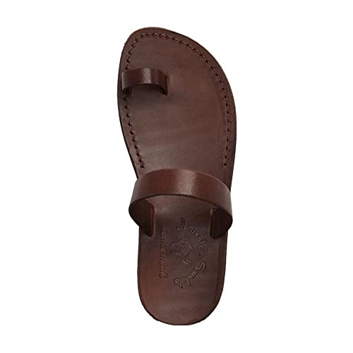 Eden - Leather Toe Ring Minimalist Sandal - Womens Sandals3