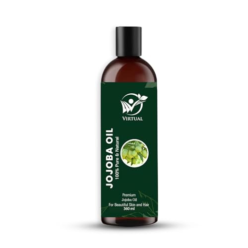 Image of Jojoba Essential Oil 360ml Pure Natural Cold Pressed Oil for Face Skin Hair Care Moisturizing Massage Aromatherapy Multipurpose Carrier Oil