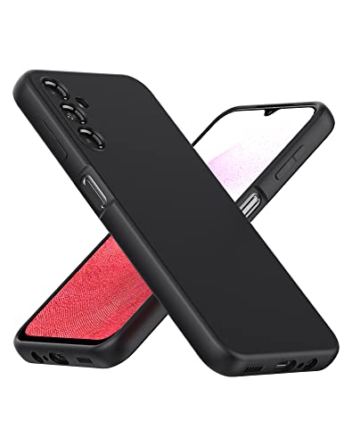 Foluu Silicone Case For Samsung Galaxy A14 5G, Liquid Gel Rubber Bumper Case With Soft Microfiber Lining Cushion Slim Hard Shell Shockproof Protective Cover For Galaxy A14 5G 2023 (Black) #TOP7