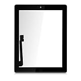Screen Digitizer - Home Button Assembly and Camera Holder Replacement Part - Black for iPad 3 3rd Gen Touch