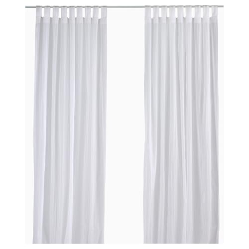 IKEA Matilda Sheer Curtains 1 Pair, White 101.119.84