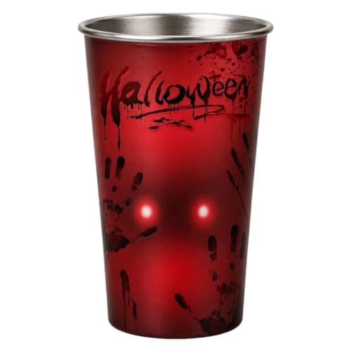 Taza de Halloween reactiva al calor vaso gótico reutilizable con aislamiento cerámico 7