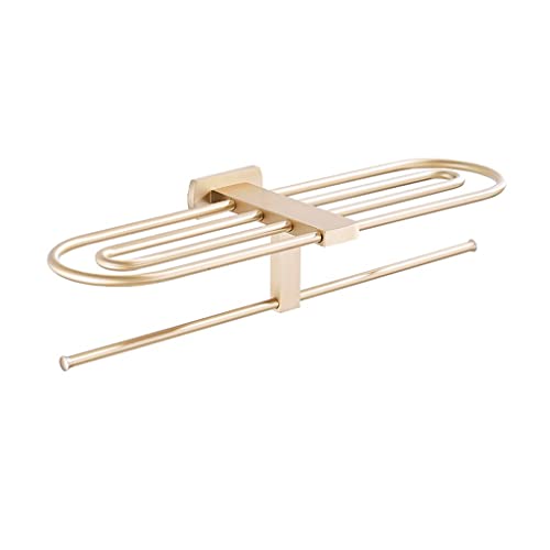 Rack de serviette de salle de bain mural en acier inoxydable brossé