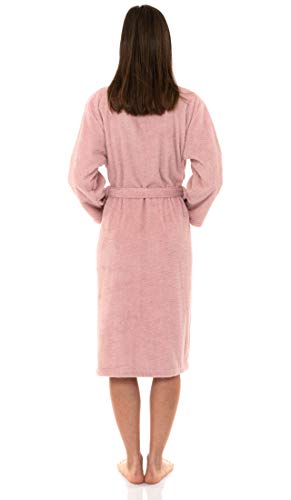 TowelSelections Womens Robe 100% Cotton Terry Cloth Towel Bathrobe Luxuriously Soft Shawl Collar Bath Robe for Women2