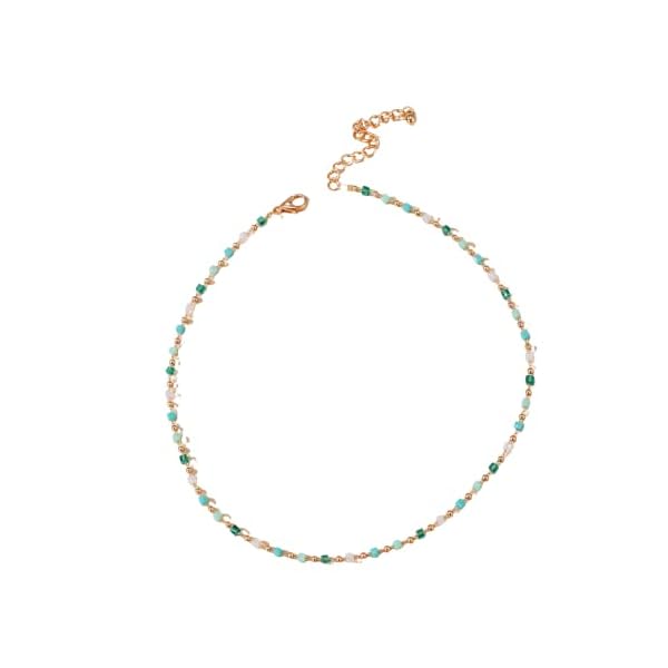 Caiyao-Bohemian-multicolored-beaded-necklace-green-round-bead-necklace-Boho-Summer-Beach-Jewelry-for-women-girls