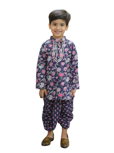 Image of BownBee Kids Ethnic Wear Dhoti Kurta Set | Traditional Festive Clothing for Children | Indian Wedding & Celebration Wear | Comfortable Fit