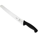 Mercer Culinary Millennia Black Handle, 10-Inch Wide Wavy Edge, Bread Knife