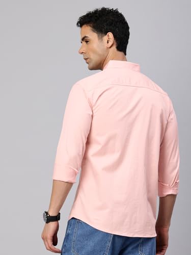 Image of Majestic Man Comfort Slim Fit Solid Pure Cotton Casual Shirt