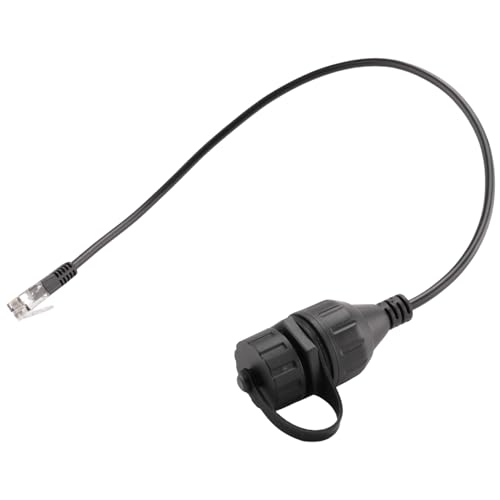 Begchy 1 Uds RJ11 6P6C Cable de ExtensióN de TeléFono 6P6C Macho a Hembra Cable IP67 Resistente al Agua para Accesorios de TeléFono, Bloqueo RáPido