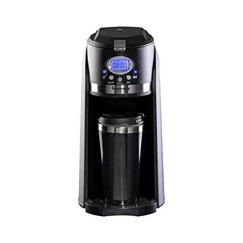 Innoteck Grind and Brew Coffee Maker with Travel Mug Cover