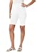 Roamans Women's Plus Size Pull On Bike Shorts White,1X