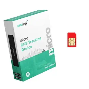 Onelap Micro - Wired Hidden GPS Tracker (Live Location + Engine ON/Off Alerts) for Car, Bike, EV, Scooty, Truck, Bus with 1 Year Sim Card