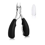 OMBRISA Heavy Toe Nail Clippers for Thick Nails, Heavy Duty Ingrown Toenail Clippers, Professional Nail Cutter Nail Scissors for Toenails, Stainless Steel Toe Nail Clippers, Sharp Curved Blade