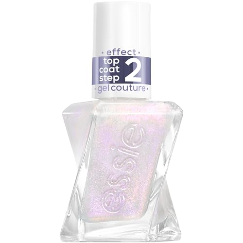 essie Gel Couture Gel-like Nail Polish Vegan Metallic Glaze Top Coat Nail Polish Blushed Metal 0.46 fl oz