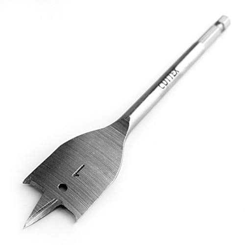 1/4" To 1-1/2" (6Mm-38Mm) Cuttex Tools Spade Drill Bit Set, 13 Pcs The Most Common Sizes, Full Set Heavy Duty Paddle Flat Bits, Nylon Storage Pouch Included #TOP5