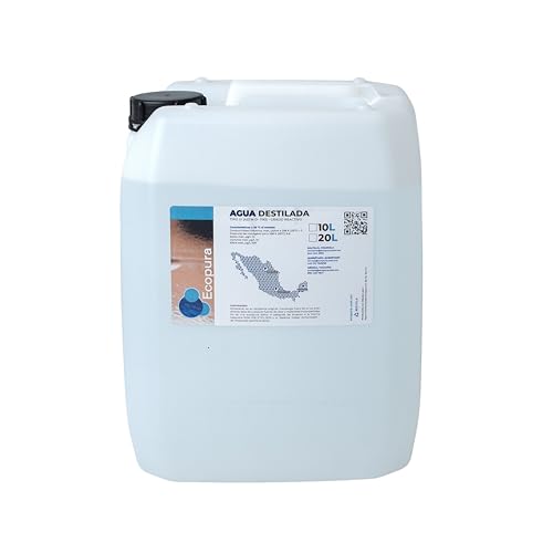 La mejor selección de Garrafas del mes. 46 Agua destilada en garrafa de 10 litros, calidad certificada marca ECOPURA