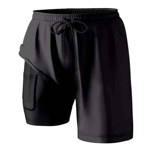 Short d'été avec poches WWricotta short de plage léger double doublure homme