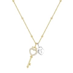 Lock Key Heart-Yellow Gold