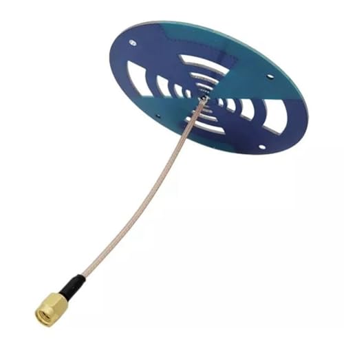BUAGOUWZ Antena UWB de 550 MHz A 7 GHz, Antena Omnidireccional Logarítmica Periódica, Antena de Alta Ganancia 915RFID con Conector Macho SMA