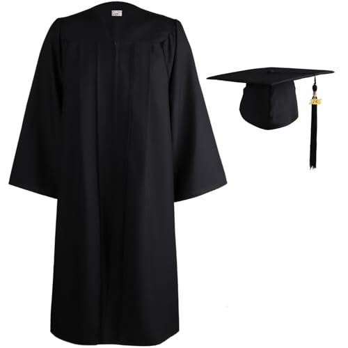 OSBO GradSeason Matte Graduation Cap and Gown 2026 Set with Tassel for High School & College 10 Colors
