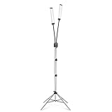 GLAMCOR Revolution X Portable LED Lighting Kit for makeup artist, esthetician and tattoo artist | HD 5600K lighting | dual-length arms for precise positioning (Grey)