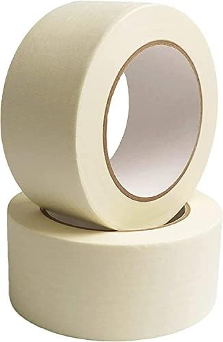 AIPL Masking Tape - 20 Meter Length 48 MM / 2" Inch - 2 Rolls Per Pack - Easy Tear Tape Best for Carpenter Labelling Painting and leaves no residue after a peel.