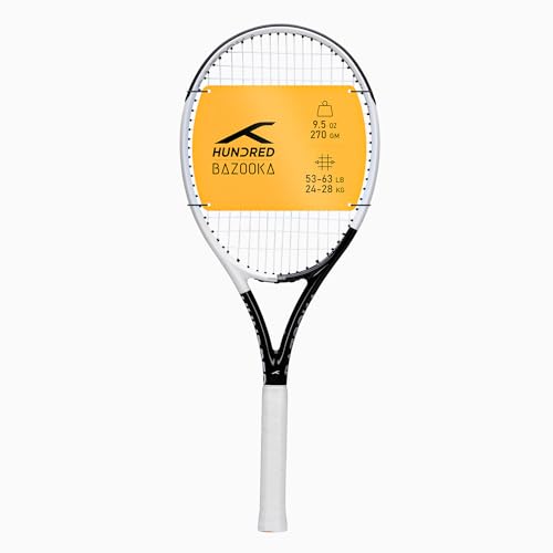 Raquette de tennis cordée HUNDRED Bazooka avec housse complète et équilibre en tête