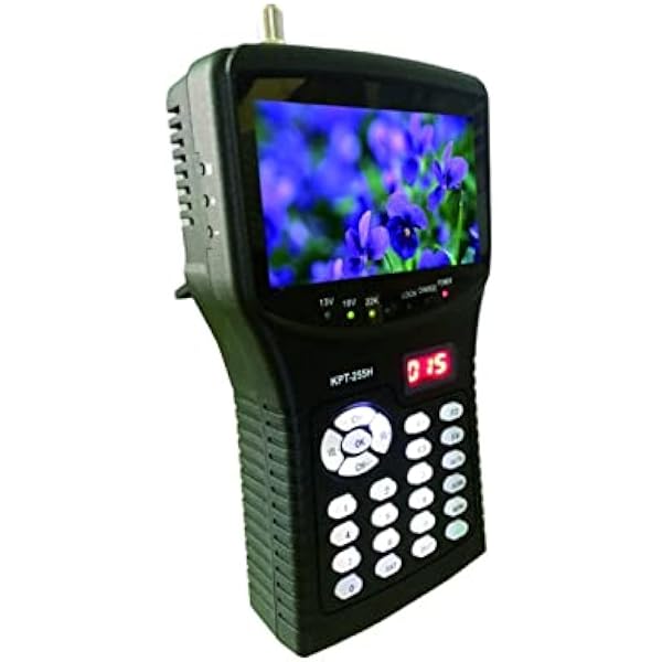 Odbiornik Satelitarny, KPT-255H DVB-S2 FTA C KU Band Digital Satellite Finder Meter z MPEG-2 / MPEG-4 Lepszy niż KPT-955H