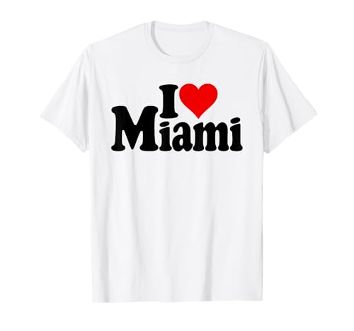 AMO CORAZÓN MIAMI CITY FLORIDA Camiseta