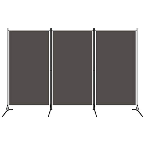 Mhdvray 3 Panel Room Divider Anthracite 102.4"x70.9" Foldable Privacy Screen,