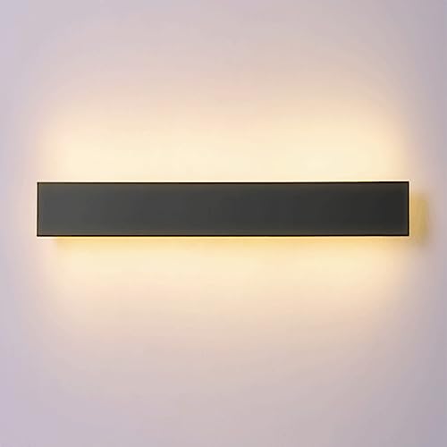 Aplique de pared LED moderno rectangular negro con tres modos de color para pasillo 2