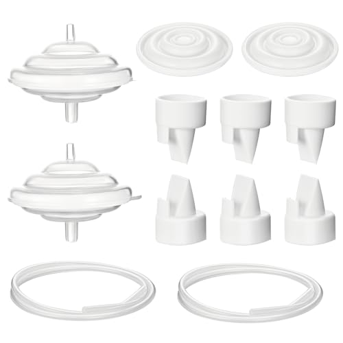 Image of Pump Parts Compatible with Spectra S1 S2 9 Plus, Breast Pump Replacement for Spectra Duckbill Valves Backflow Protector Membrane Tubing