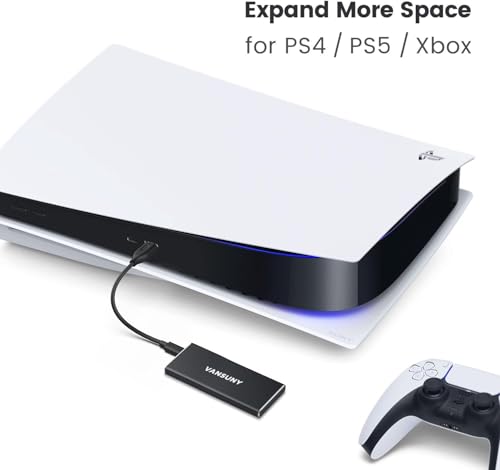 Vansuny 2TB Portable External SSD, USB 3.1 Gen2 Up to 500MB/s Solid State Drive, Metal USB C Mini Portable External Hard Drive for PC, Laptop, Phones and More - Thumbnail 7