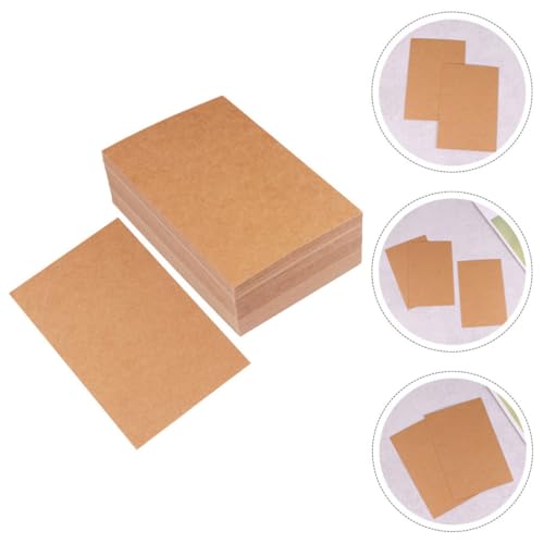 Papier kraft cartonné en lot de 200 cartes vierges - 6