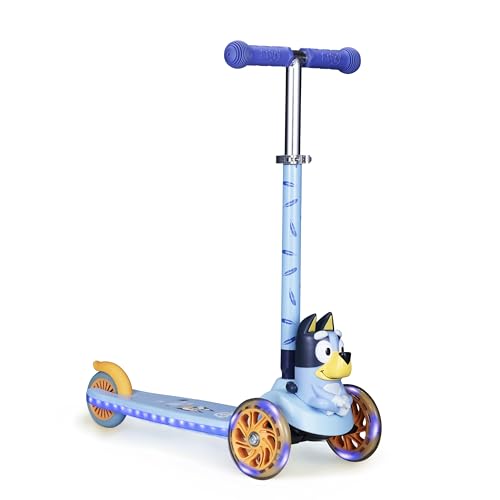 Bluey - Kick Scooter for Kids 3 Wheel Self Balancing Light Up LED Wheels
